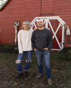 Post & Co. Logo Corded Crew Sweatshirt