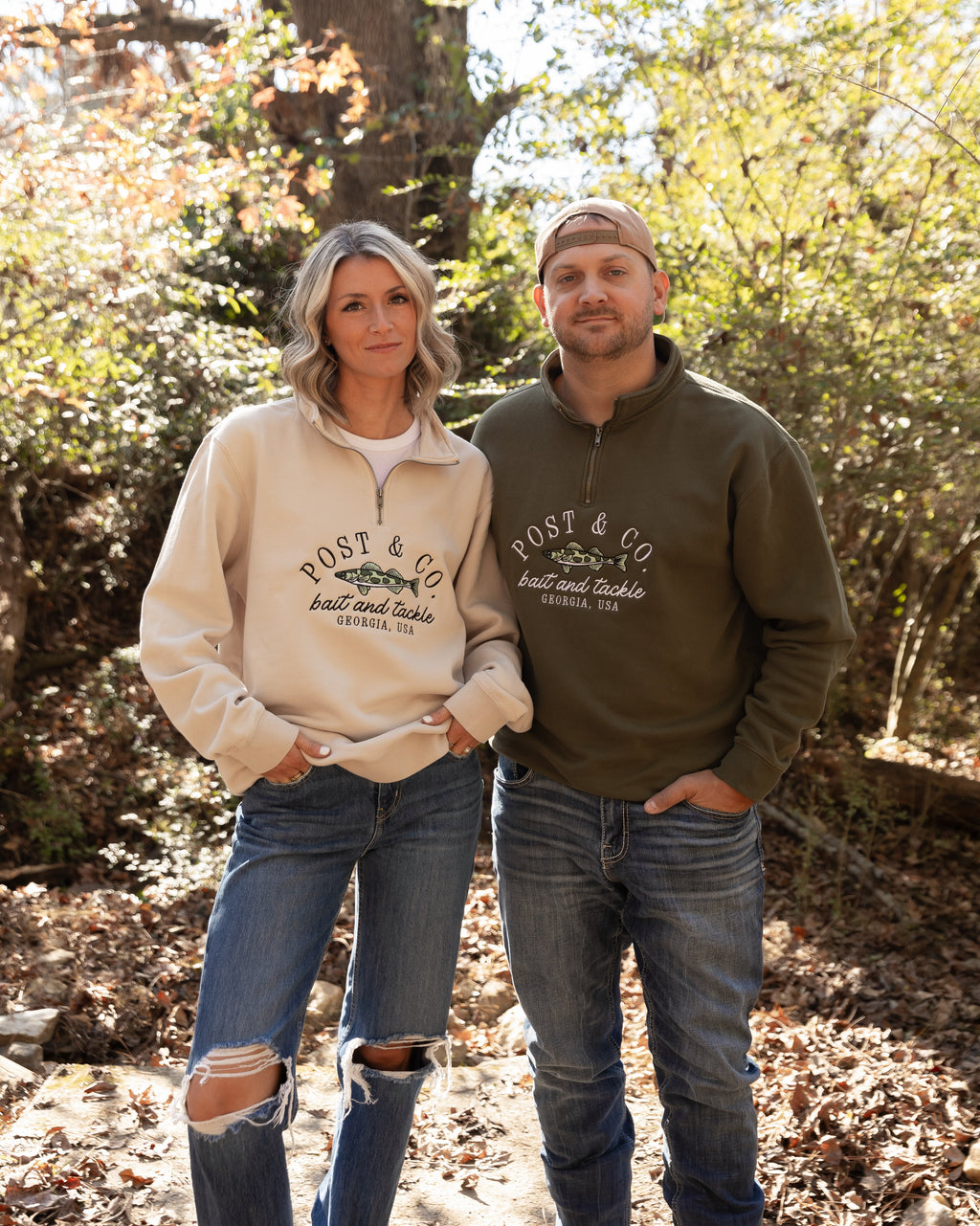 Post & Co. Bait and Tackle Quarter Zip