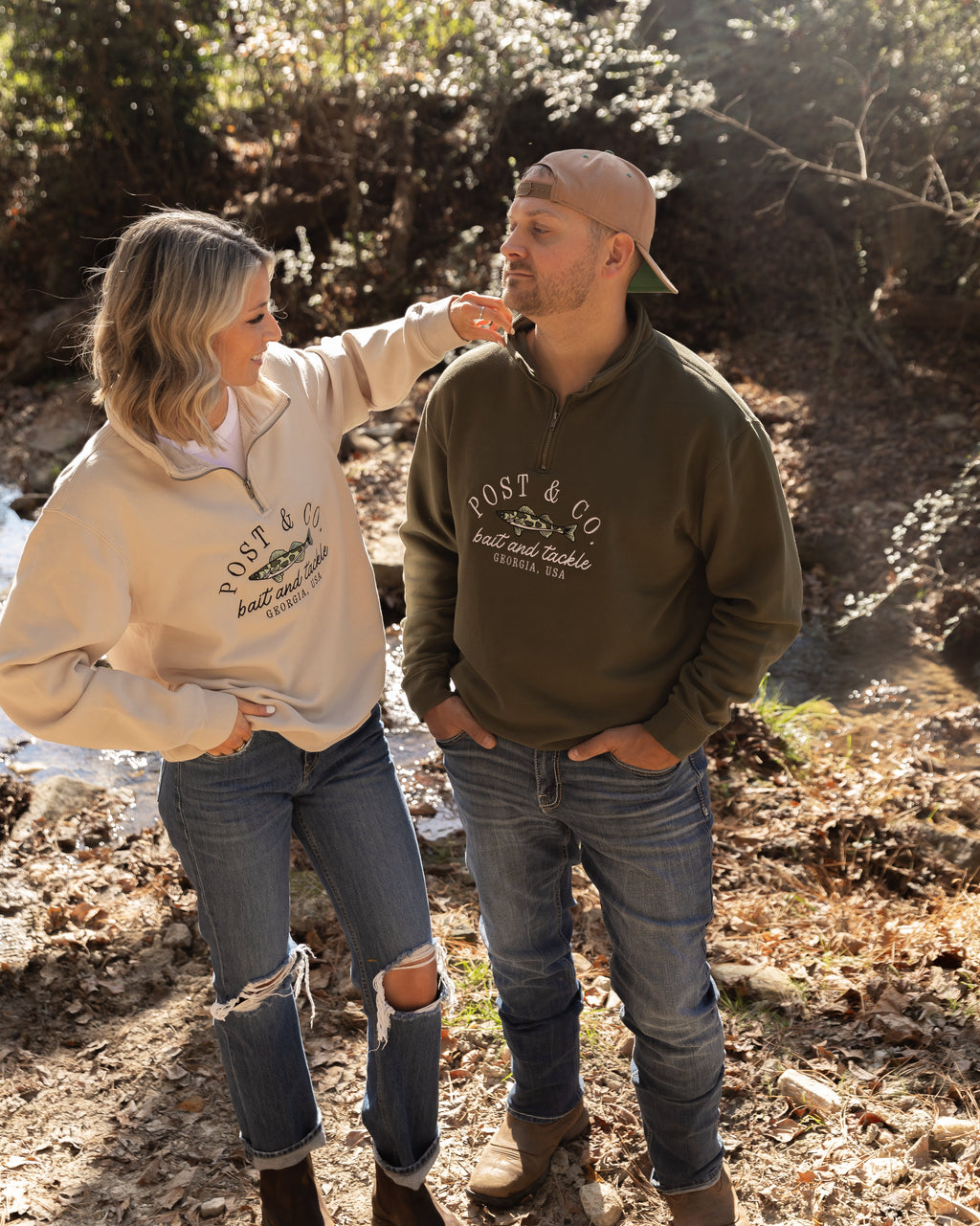Post & Co. Bait and Tackle Quarter Zip