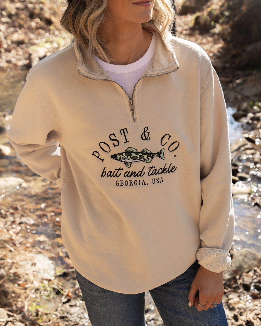 Post & Co. Bait and Tackle Quarter Zip