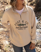 Post & Co. Bait and Tackle Quarter Zip