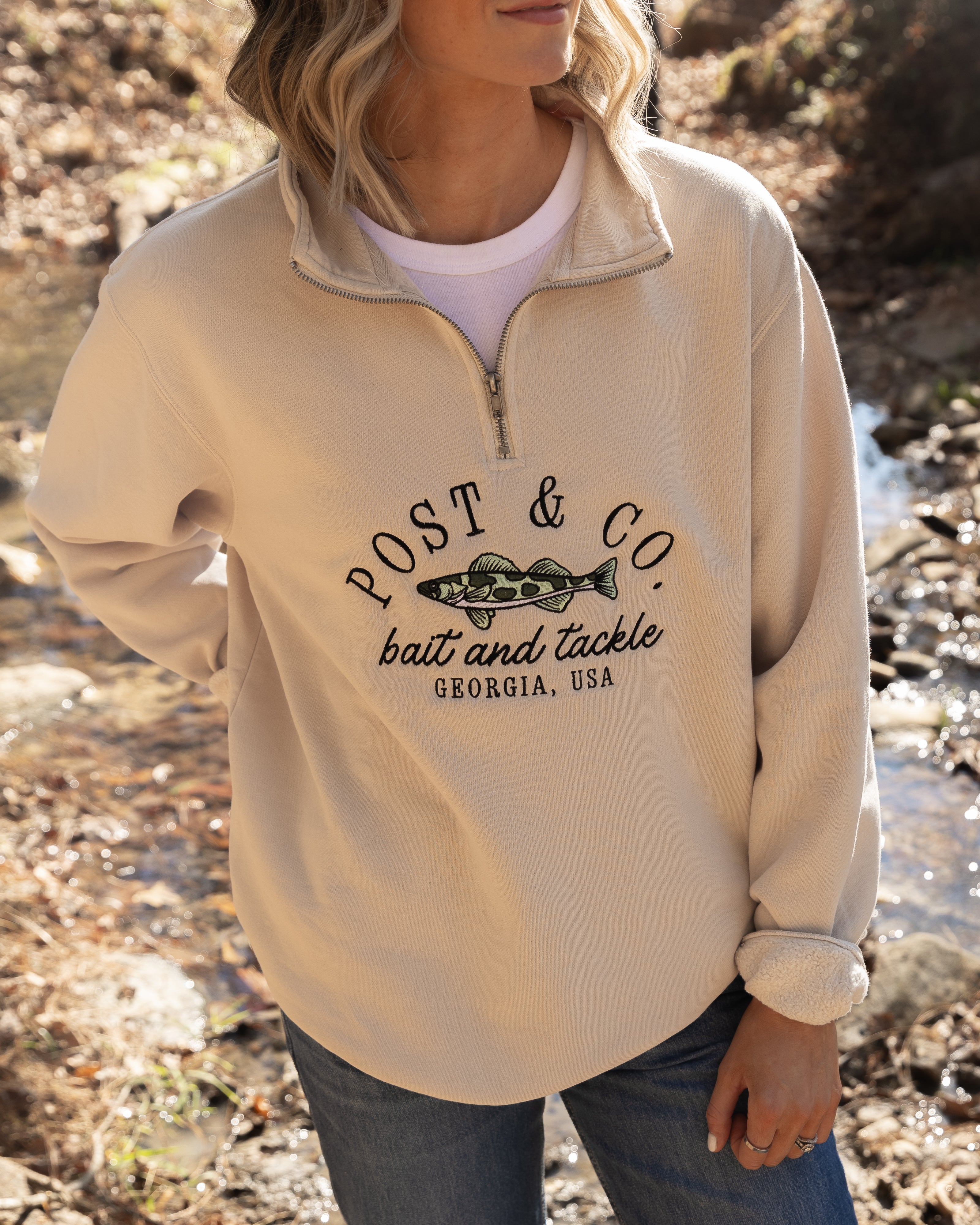 Post & Co. Bait and Tackle Quarter Zip