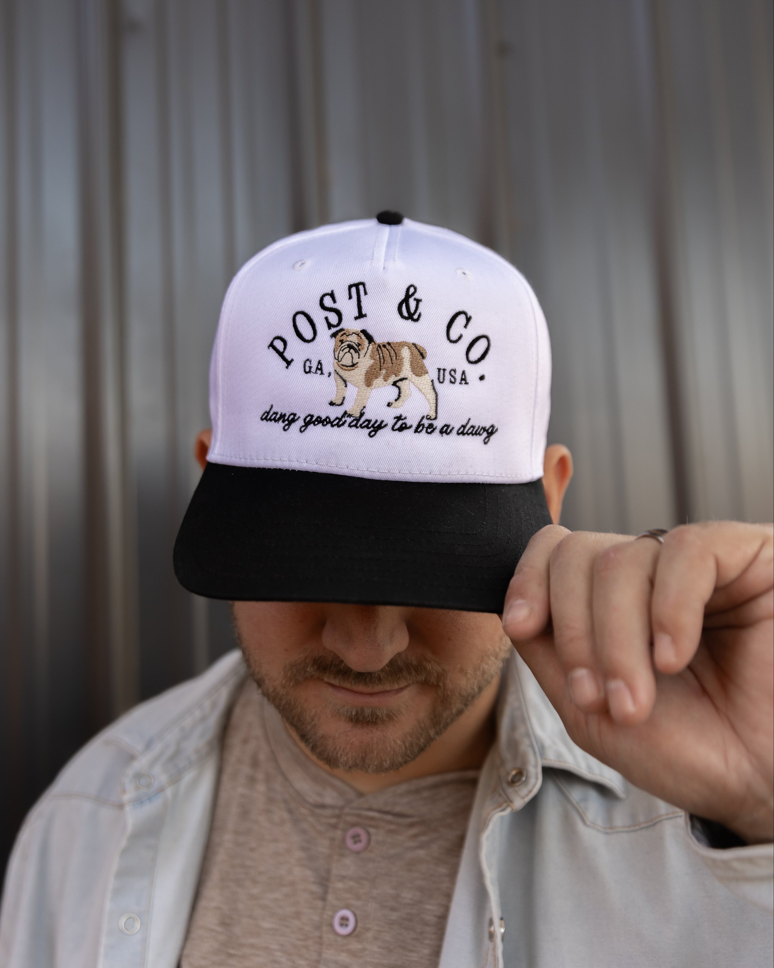 Dang Good Day to Be a Dawg, Post & Co. Hat (BLACK)