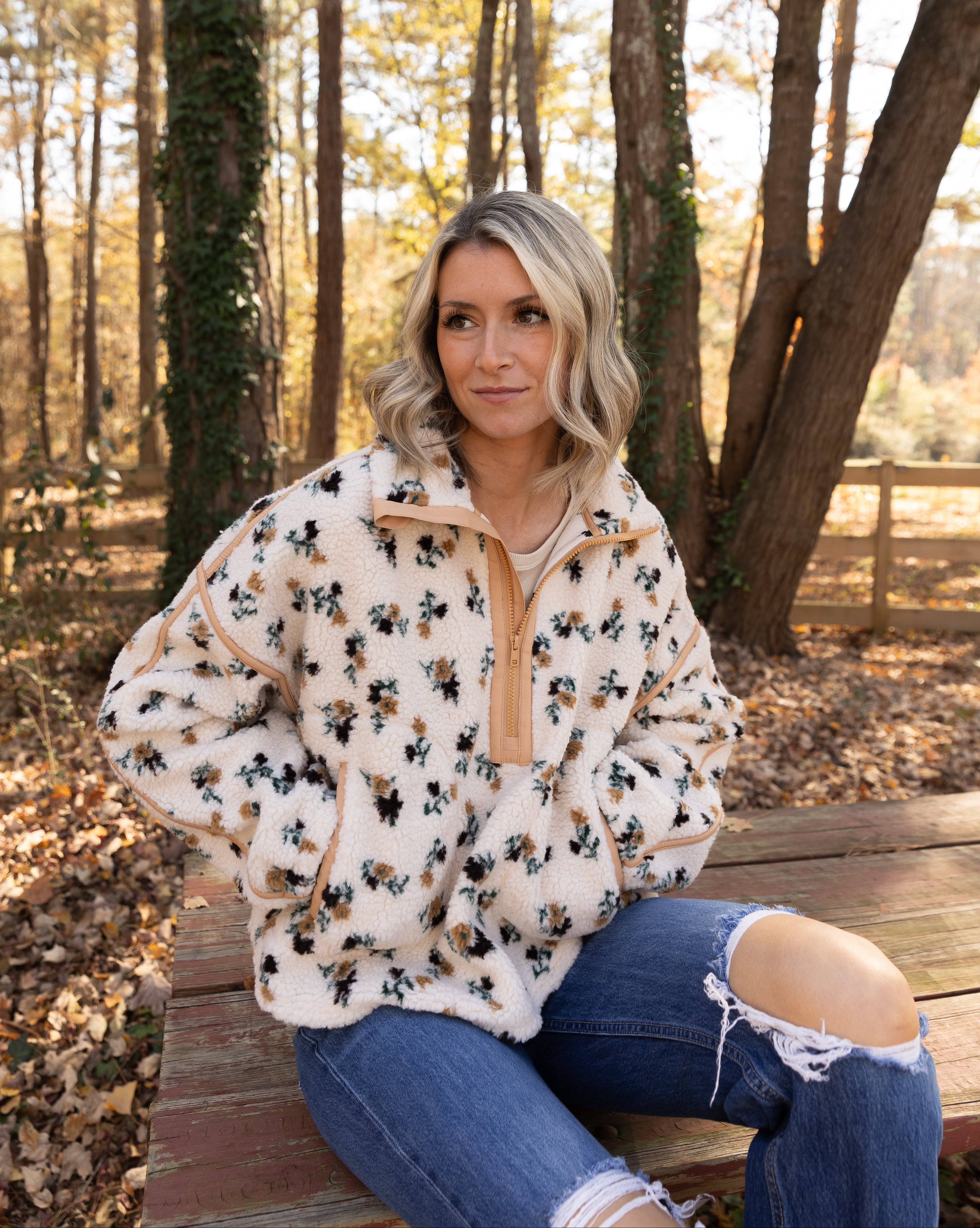 Goldie Half Zip Fleece Pullover