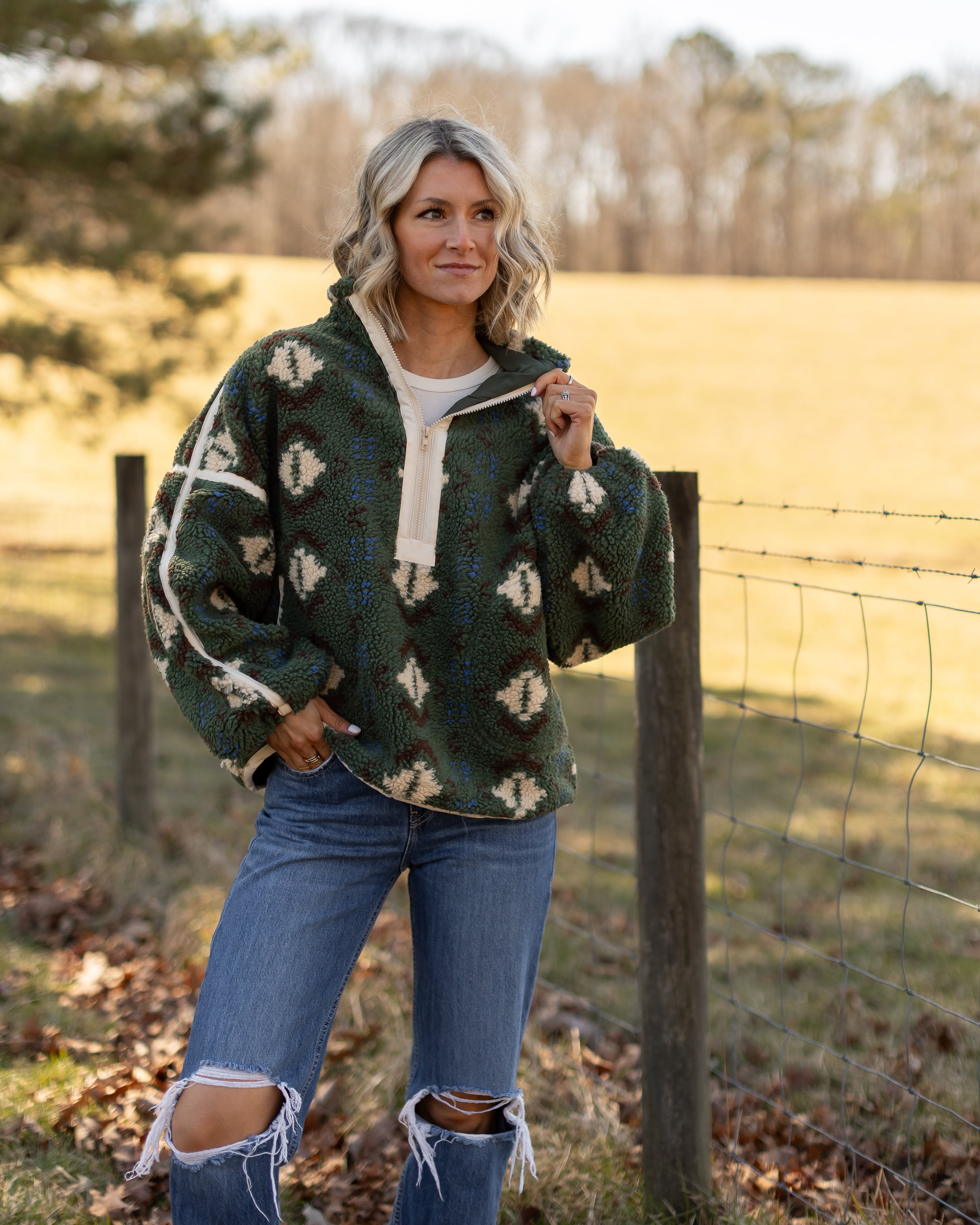 Elsa Half Zip Fleece Pullover