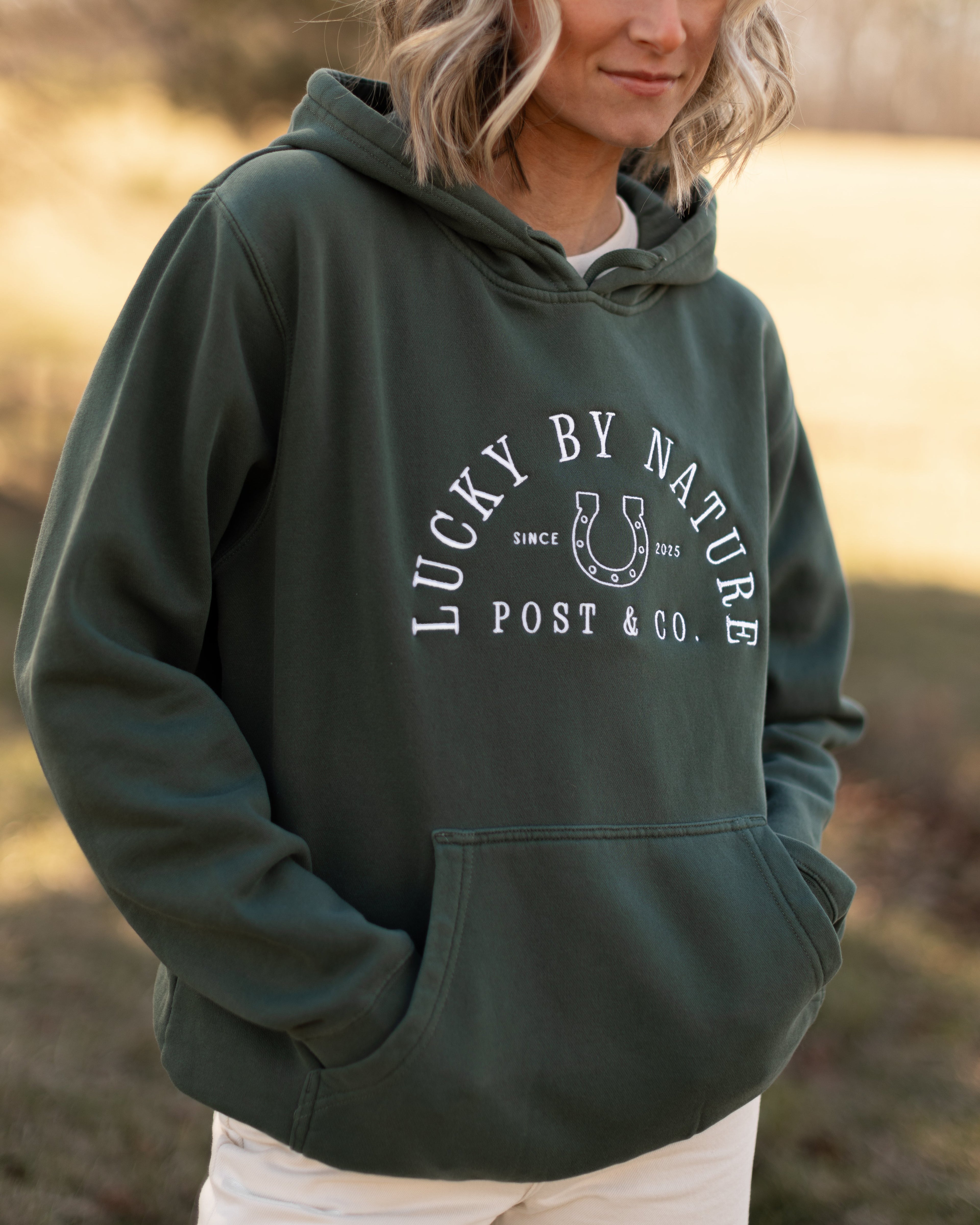 Lucky By Nature Post & Co. Hooded Sweatshirt