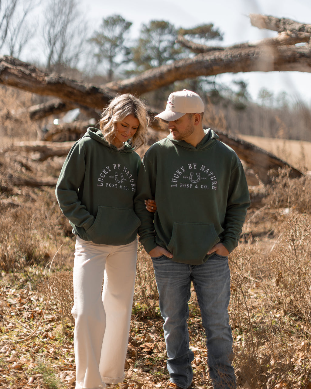Lucky By Nature Post & Co. Hooded Sweatshirt