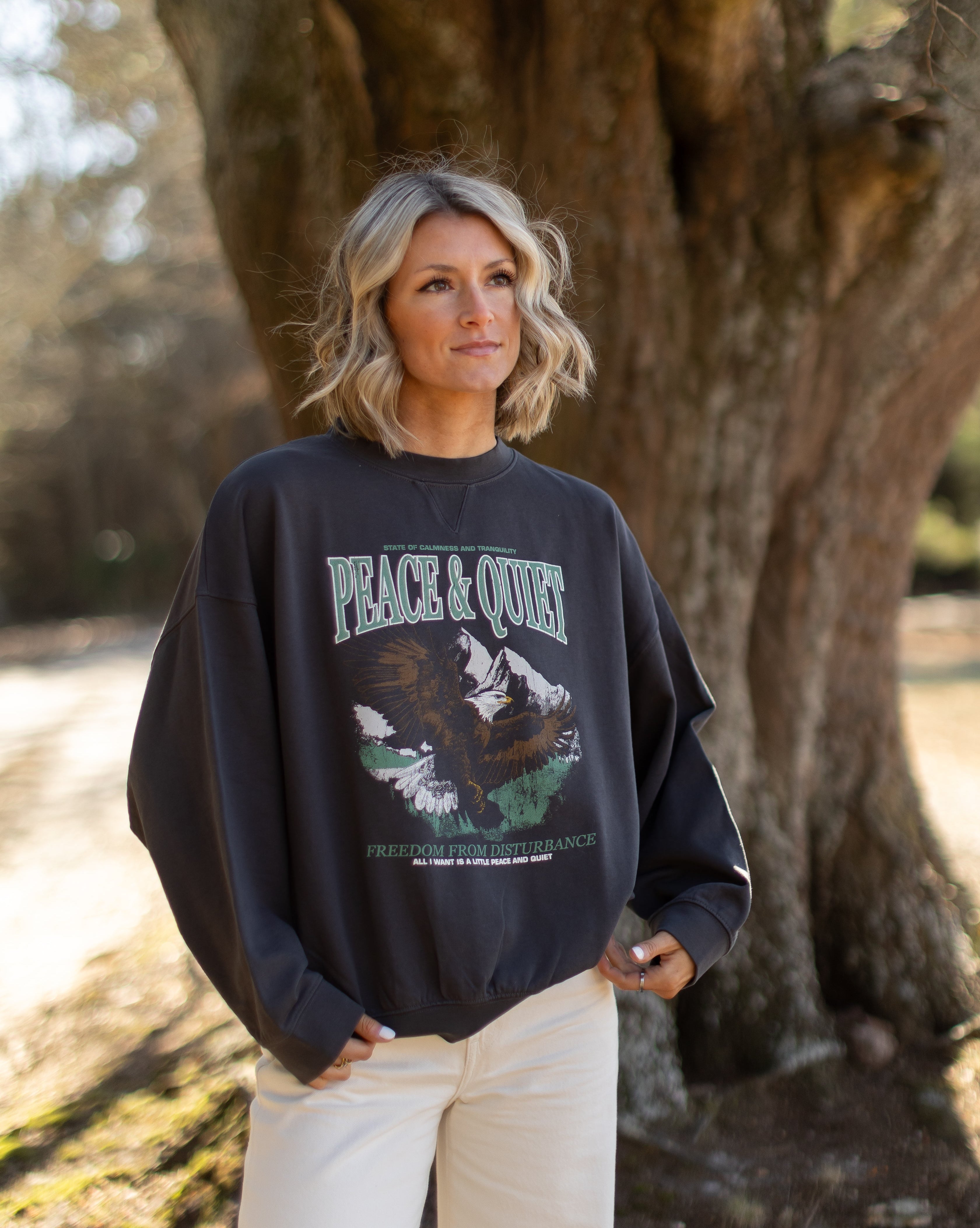 Peace & Quiet Graphic Sweatshirt