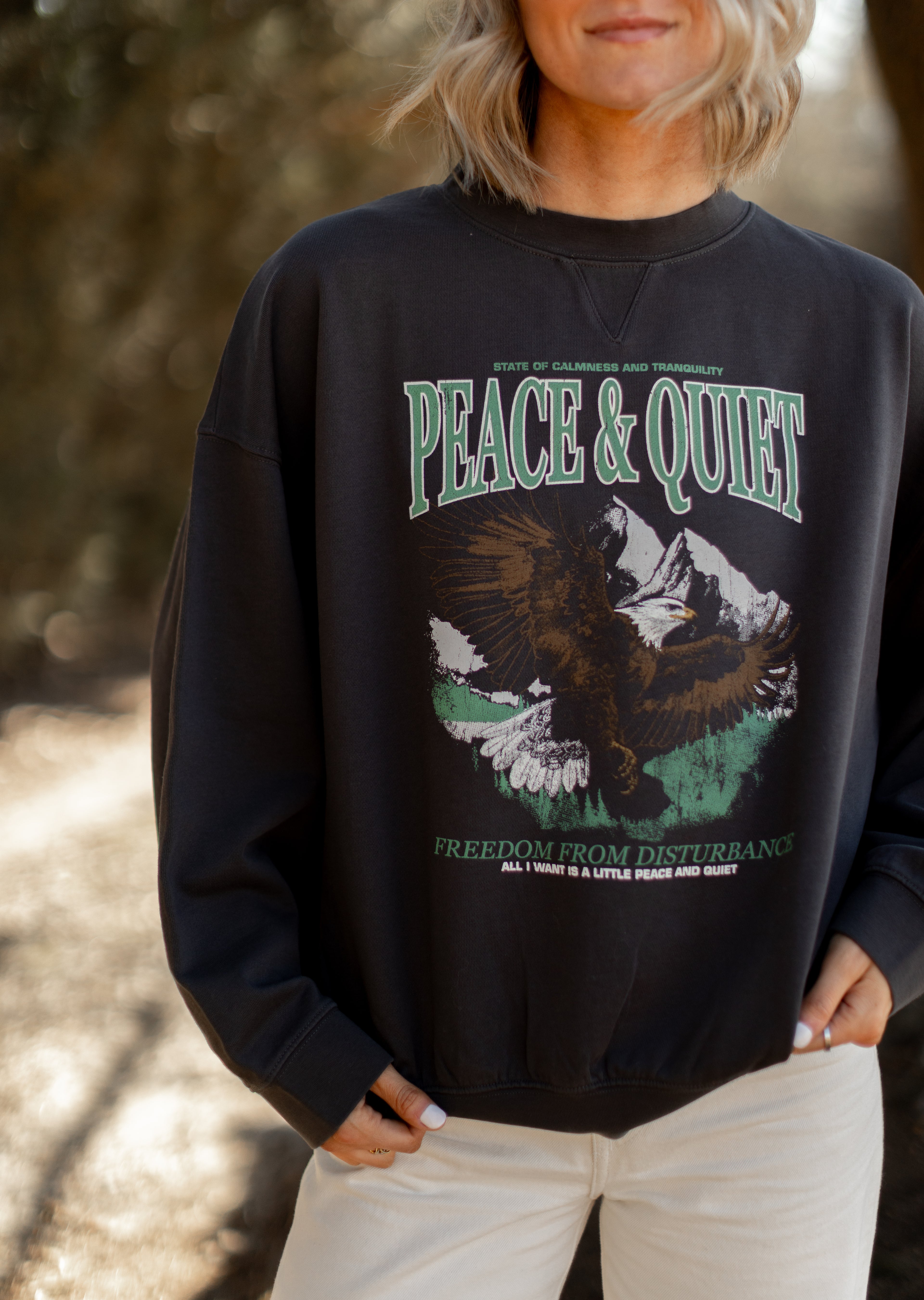 Peace & Quiet Graphic Sweatshirt