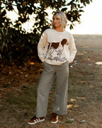 Posy Plaid Pants - Olive