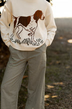 Posy Plaid Pants - Olive