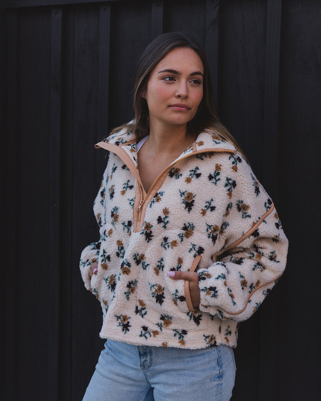 Goldie Half Zip Fleece Pullover