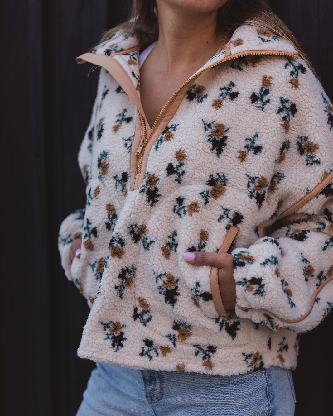 Goldie Half Zip Fleece Pullover